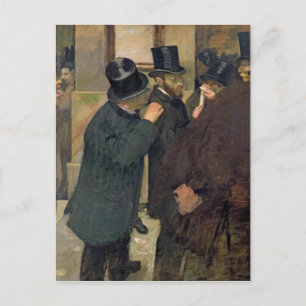 Edgar Degas   Op de beurs, c.1878-79 Briefkaart