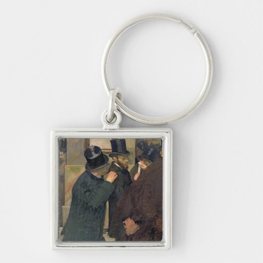 Edgar Degas | Op de beurs, c.1878-79 Sleutelhanger (Voorkant)