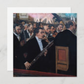 Edgar Degas - Orchestra in de Opera Kaart (Voorkant / Achterkant)
