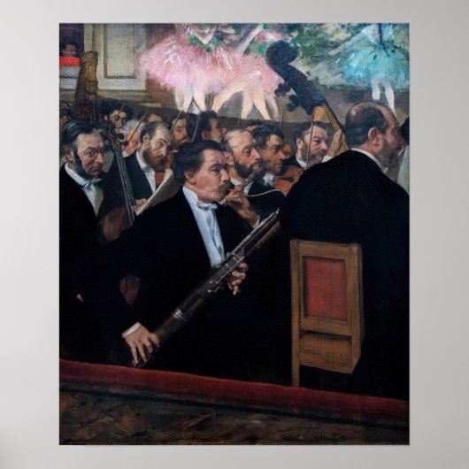 Edgar Degas - Orchestra in de Opera Poster (Voorkant)