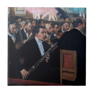 Edgar Degas - Orkest bij de Opera Tegeltje
