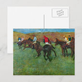 Edgar Degas - Paardenrennen voor het begin Briefkaart (Voorkant / Achterkant)