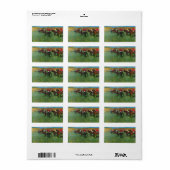 Edgar Degas - Paardenrennen voor het begin Etiket (Full Sheet)
