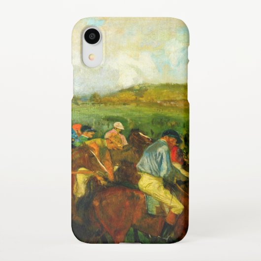 Edgar Degas Paardrijden iPhone Hoesje (Achterkant)