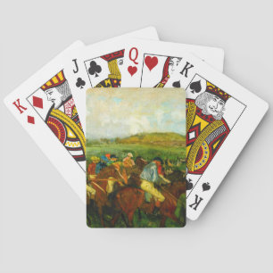 Edgar Degas Paardrijden Pokerkaarten