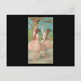 Edgar Degas Pink Dancer Briefkaart