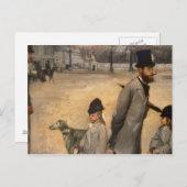 Edgar Degas | Place de la Concorde, 1875 Briefkaart (Voorkant / Achterkant)