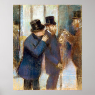 Edgar Degas Portreits op de beurs Poster