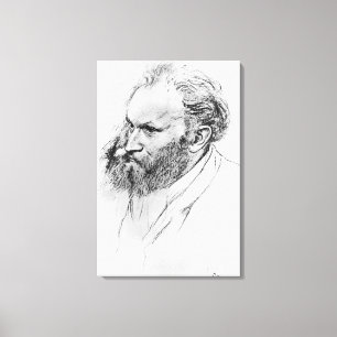 Edgar Degas   Portret van Edouard Manet  Canvas Afdruk
