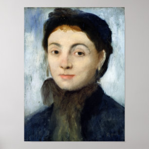 Edgar Degas Portret van Josephine Gaujelin, 1867 Poster