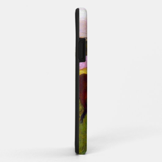 Edgar Degas Race Paarden in Longchamp Case-Mate iPhone Case (Achterkant/rechts)