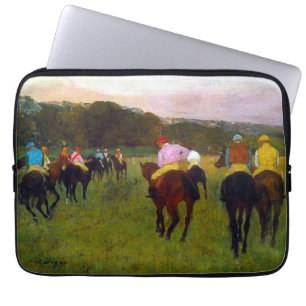 Edgar Degas Race Paarden in Longchamp Laptop Sleeve