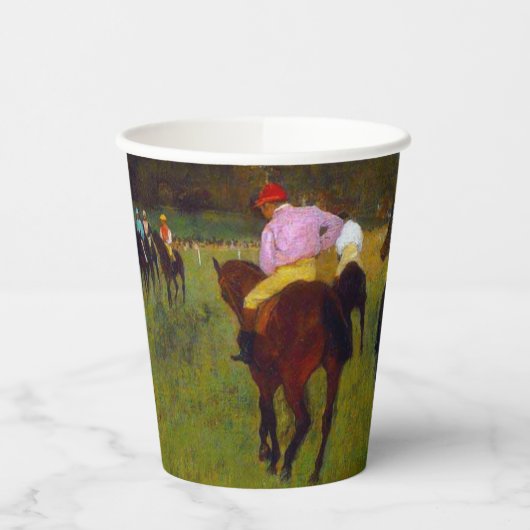Edgar Degas Race Paarden in Longchamp Papieren Bekers (Links)
