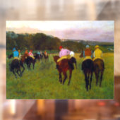 Edgar Degas Race Paarden in Longchamp Raamsticker (Vel 2)