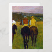 Edgar Degas Race Paarden in Longchamp Save The Date (Voorkant / Achterkant)