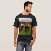 Edgar Degas Race Paarden in Longchamp T-shirt (Voorkant volledig)