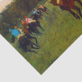 Edgar Degas Race Paarden in Longchamp Tissuepapier (Detail)