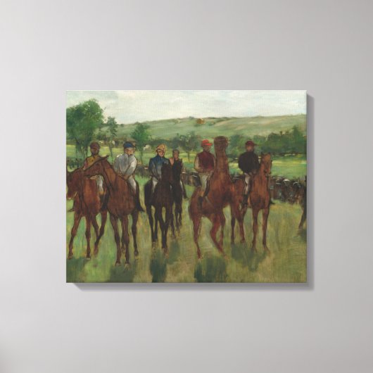 Edgar Degas | Riders Canvas Afdruk (Voorkant)