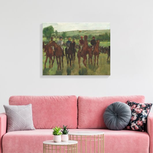 Edgar Degas | Riders Canvas Afdruk (Insitu (Woonkamer))