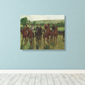 Edgar Degas | Riders Canvas Afdruk (Insitu (Houten vloer))