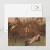 Edgar Degas | Scène uit de Steeplechase Briefkaart (Voorkant / Achterkant)