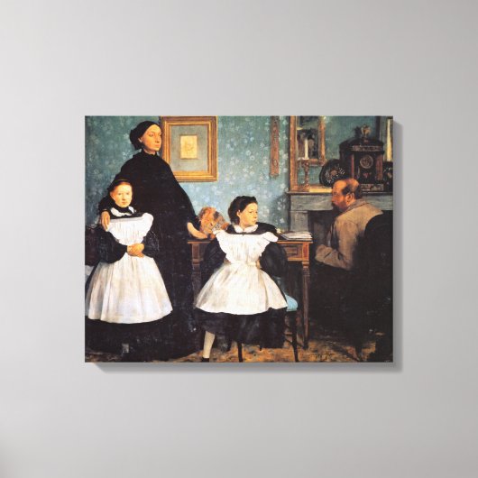 Edgar Degas schilderij, The Bellelli Family Canvas Afdruk (Voorkant)