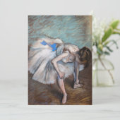 Edgar Degas - Seated Dancer Kaart (Staand voorkant)