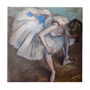 Edgar Degas - Seated Dancer Tegeltje
