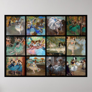 Edgar Degas - Selectie van dansersmeesterwerk Poster