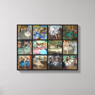 Edgar Degas - Selectie van dansersmeesterwerken Canvas Afdruk