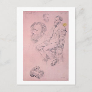 Edgar Degas   Studie naar portret van Edouard Mane Briefkaart