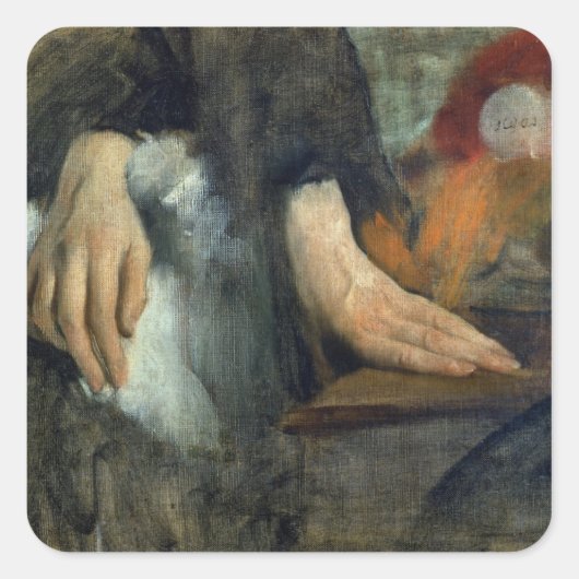 Edgar Degas | Studie van Hands, 1859-60 Vierkante Sticker (Voorkant)
