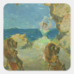 Edgar Degas The Ballet Dancer, 1891 Vierkante Sticker