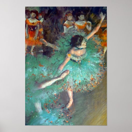 Edgar Degas - The Green Dancers - Ballet Dance Poster (Voorkant)