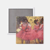 Edgar Degas The Pink Dancers Magnet (Recto/Verso)