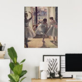 Edgar Degas - Three Dancers in Practice Room 1873 Poster (Thuiskantoor)