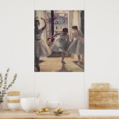 Edgar Degas - Three Dancers in Practice Room 1873 Poster (Keuken)