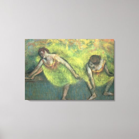 Edgar Degas | Twee dansers ontspannen Canvas Afdruk (Voorkant)