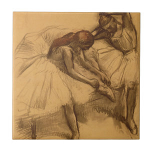 Edgar Degas Twee dansers Tegeltje