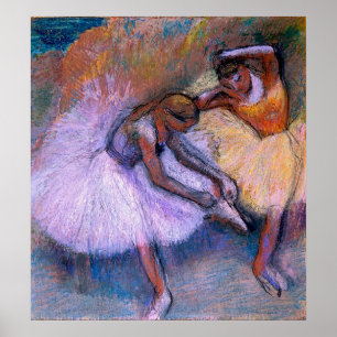 Edgar Degas - Two Dancers 1898 Ballet Pastel dans Poster