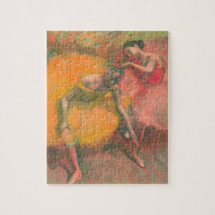 Edgar Degas Two Dancers, geel, roos Legpuzzel