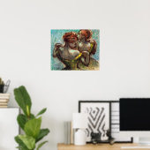 Edgar Degas Two Dancers Poster (Thuiskantoor)