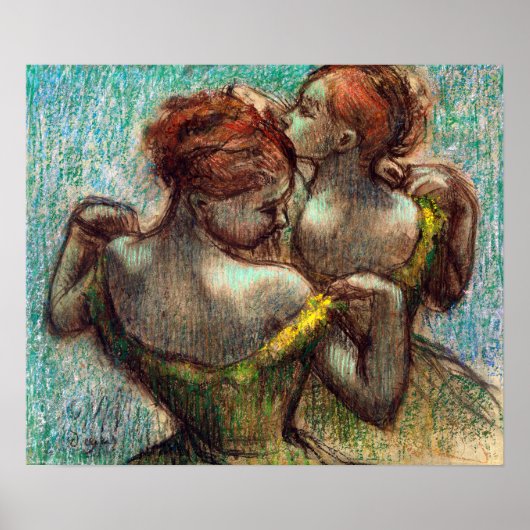 Edgar Degas Two Dancers Poster (Voorkant)