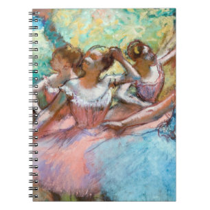 Edgar Degas - Vier Ballerinas in Stage Notitieboek