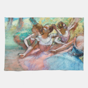 Edgar Degas - Vier Ballerinas in Stage Theedoek