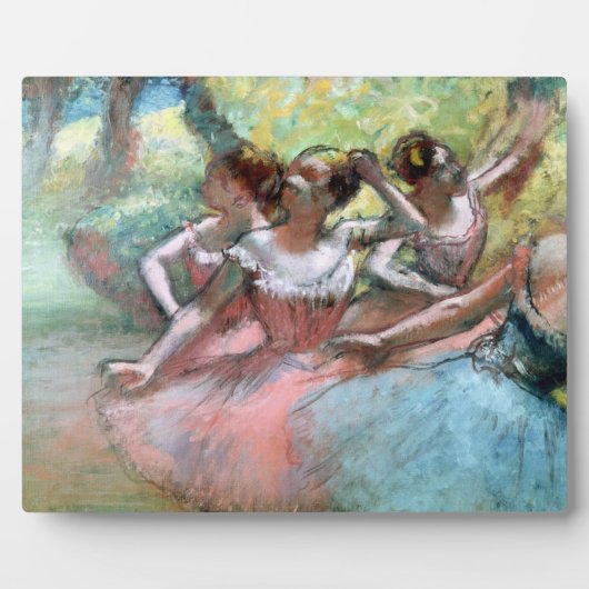 Edgar Degas | Vier ballerinas op het podium Fotoplaat (Voorkant)