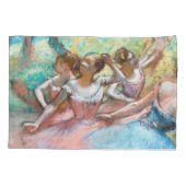 Edgar Degas - Vier ballerina's op het podium Kussensloop (Achterkant)