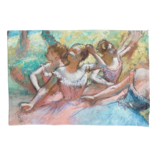 Edgar Degas - Vier ballerina's op het podium Kussensloop (Voorkant)