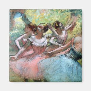 Edgar Degas   Vier ballerinas op het podium Magneet