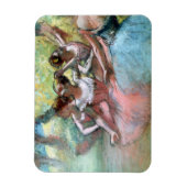 Edgar Degas | Vier ballerinas op het podium Magneet (Verticaal)